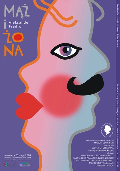 Plakat wydarzenia:  "MĄŻ I ŻONA" A. FREDRO - TEATR IM. WANDY SIEMASZKOWEJ W RZESZOWIE 